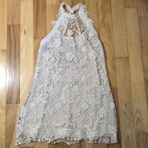 Free People lace open-back dress
